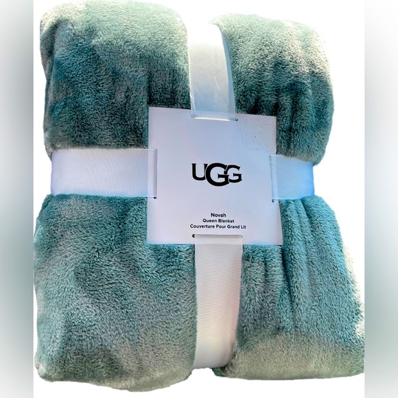 UGG Bedding Ugg Novah Queen Blanket Slate Emerald Green Poshmark